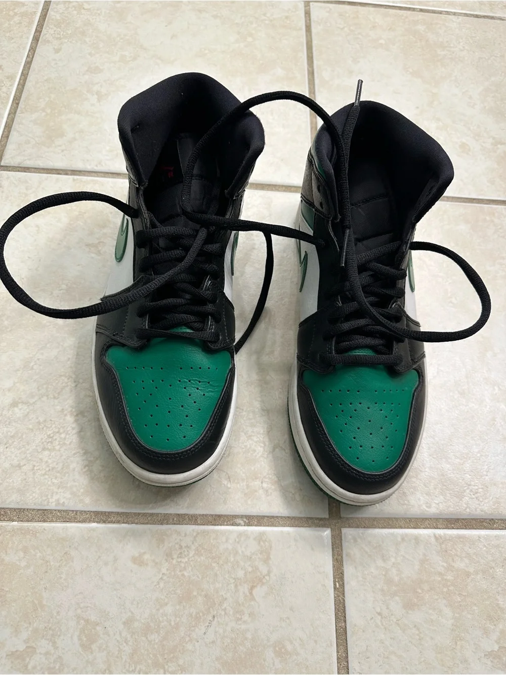 AIR JORDAN 1 GREEN TOE MENS US SIZE 9
